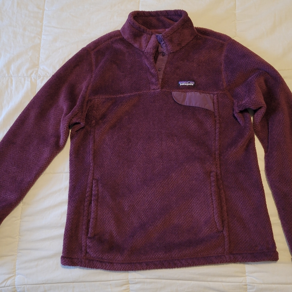 Patagonia Women's Re-Tool Snap T Fleece Pullover - Plum Purple - Size Large
